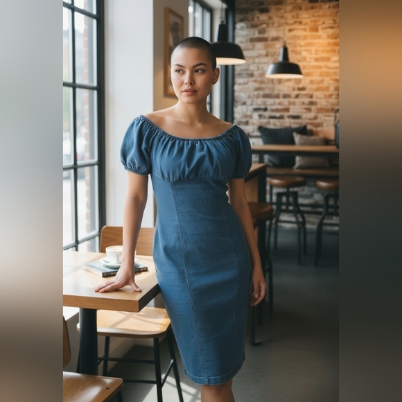 Derek Heart Dresses & Skirts - Derek Heart Y2K Blue Denim Midi Dress